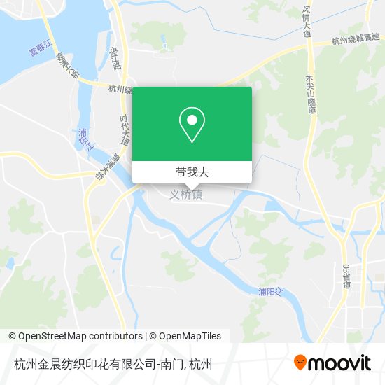 杭州金晨纺织印花有限公司-南门地图