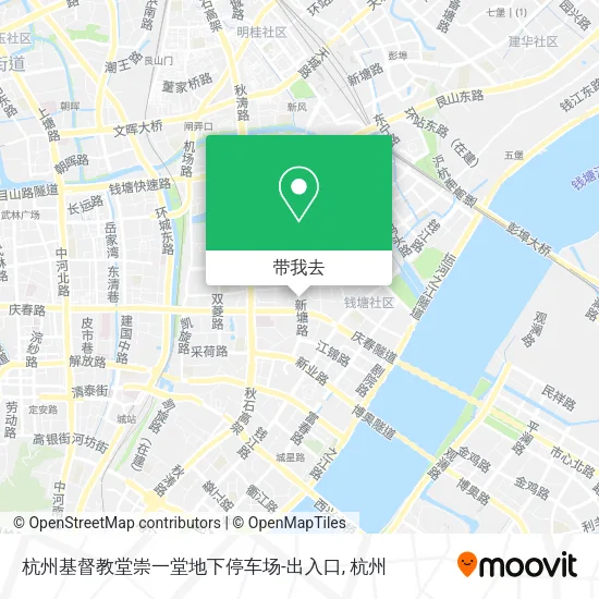 杭州基督教堂崇一堂地下停车场-出入口地图