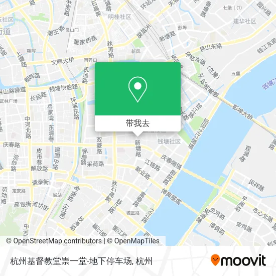 杭州基督教堂崇一堂-地下停车场地图