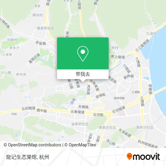 龍记生态菜馆地图