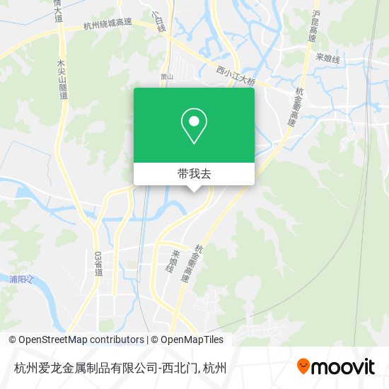 杭州爱龙金属制品有限公司-西北门地图