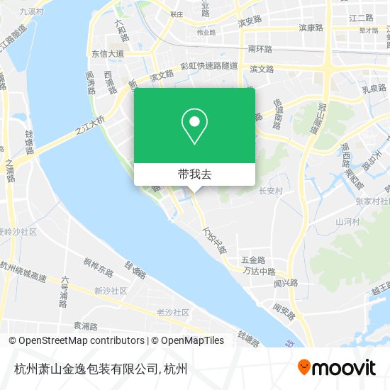 杭州萧山金逸包装有限公司地图
