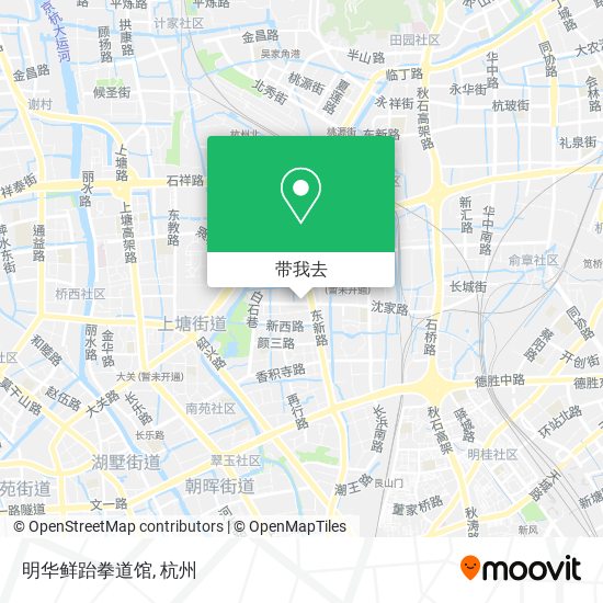 明华鲜跆拳道馆地图