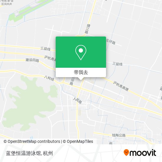 蓝堡恒温游泳馆地图