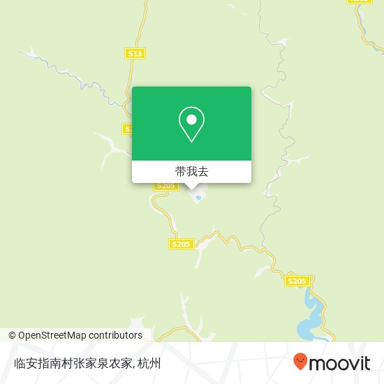 临安指南村张家泉农家地图