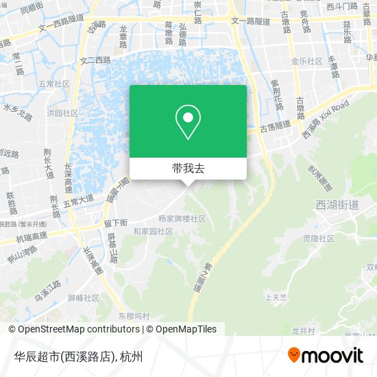 华辰超市(西溪路店)地图