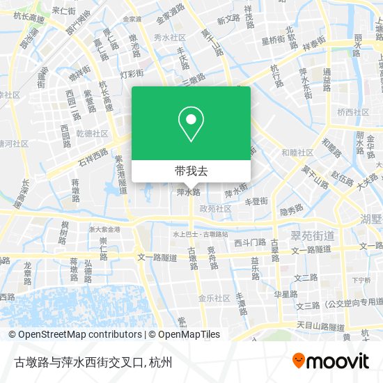 古墩路与萍水西街交叉口地图