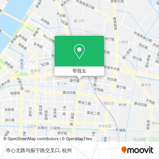 市心北路与振宁路交叉口地图