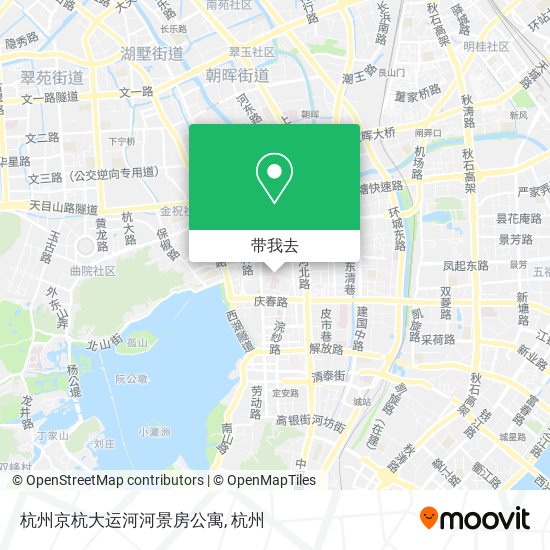 杭州京杭大运河河景房公寓地图