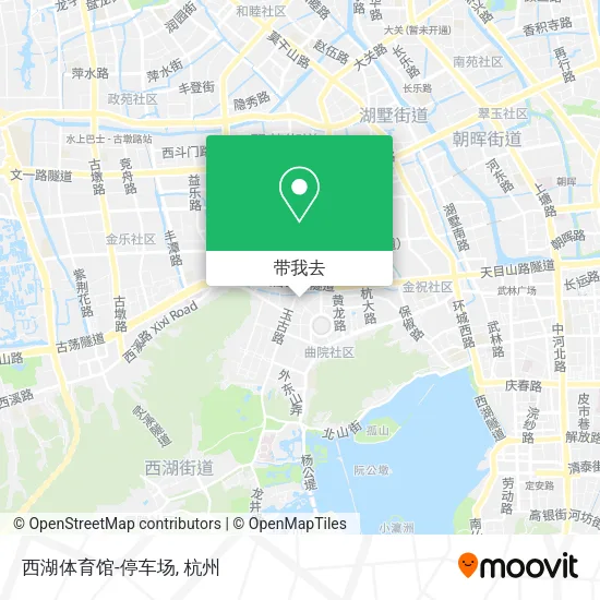 西湖体育馆-停车场地图