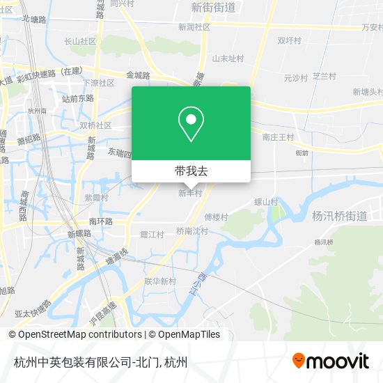 杭州中英包装有限公司-北门地图