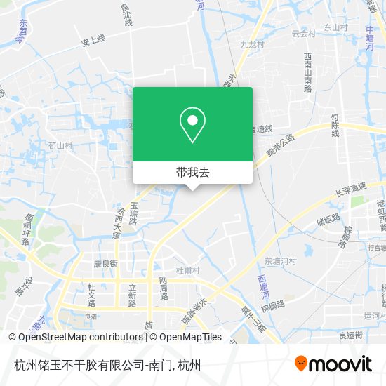 杭州铭玉不干胶有限公司-南门地图