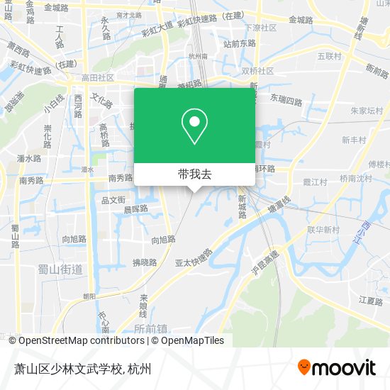 萧山区少林文武学校地图