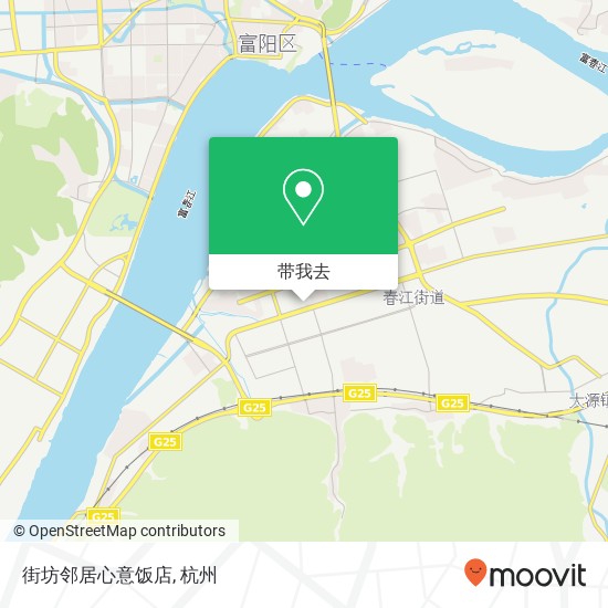 街坊邻居心意饭店地图