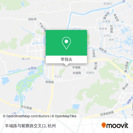 羊城路与紫塍路交叉口地图