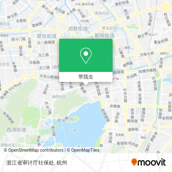 浙江省审计厅社保处地图