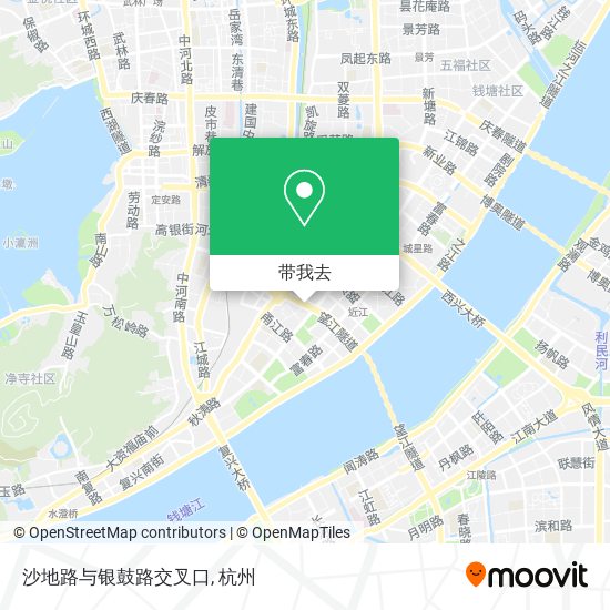 沙地路与银鼓路交叉口地图