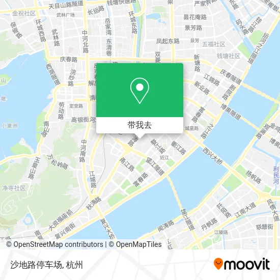 沙地路停车场地图