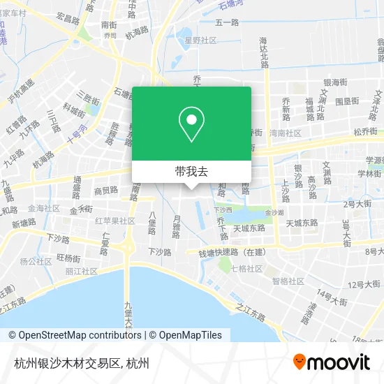 杭州银沙木材交易区地图