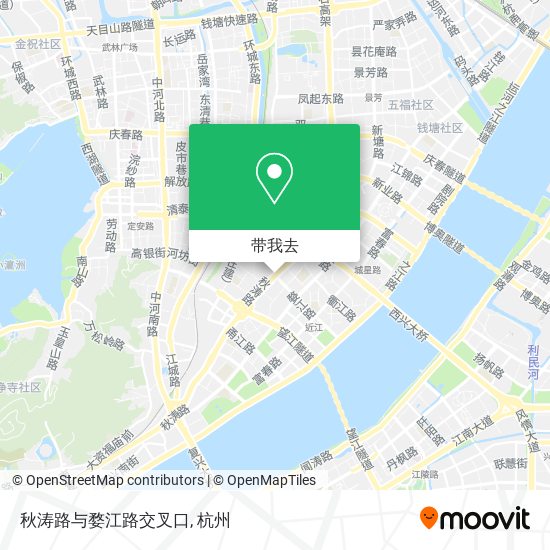秋涛路与婺江路交叉口地图