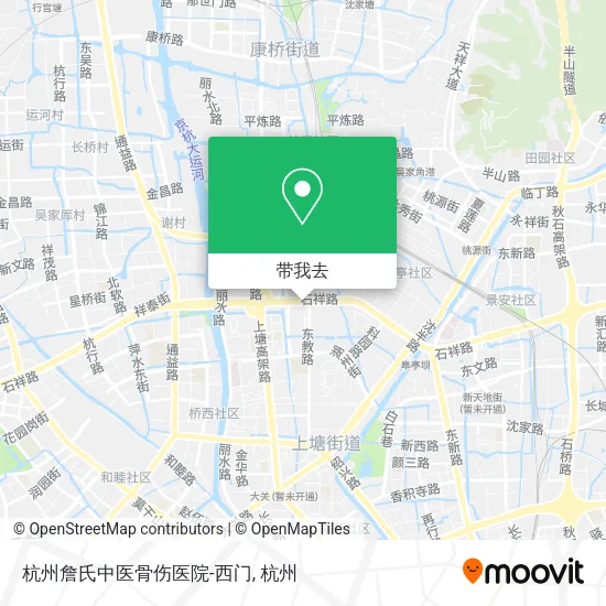 杭州詹氏中医骨伤医院-西门地图