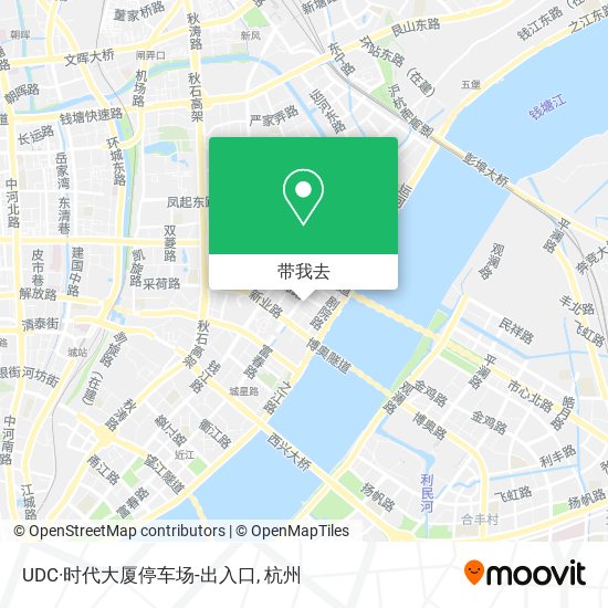 UDC·时代大厦停车场-出入口地图