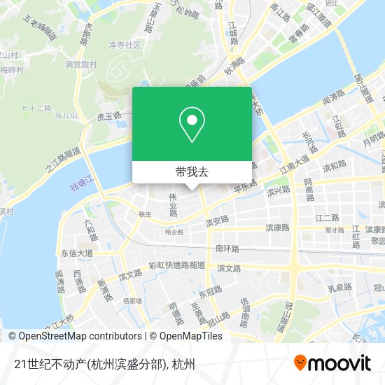 21世纪不动产(杭州滨盛分部)地图