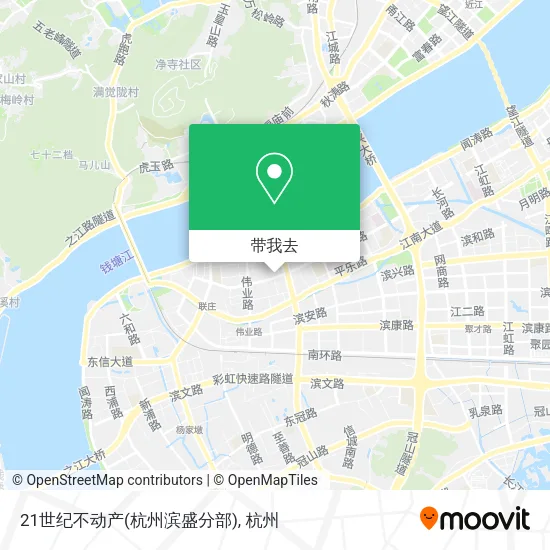 21世纪不动产(杭州滨盛分部)地图