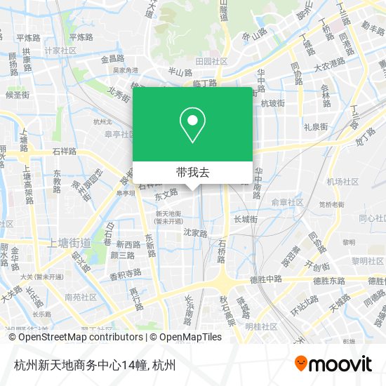 杭州新天地商务中心14幢地图