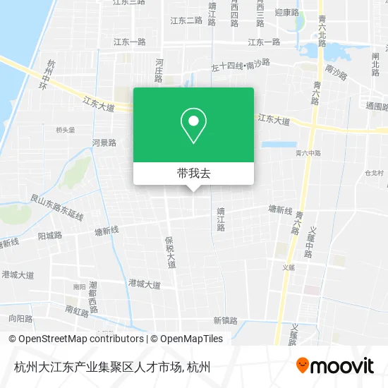 杭州大江东产业集聚区人才市场地图
