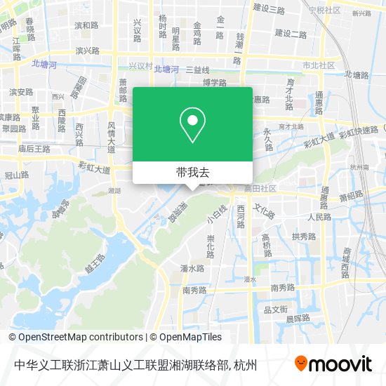 中华义工联浙江萧山义工联盟湘湖联络部地图