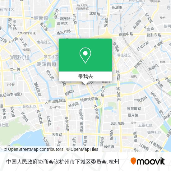 中国人民政府协商会议杭州市下城区委员会地图