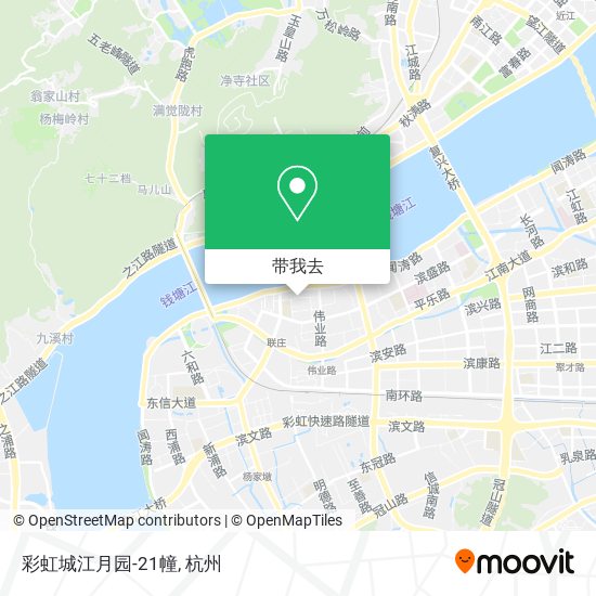 彩虹城江月园-21幢地图