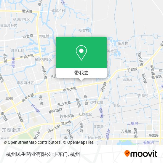 杭州民生药业有限公司-东门地图