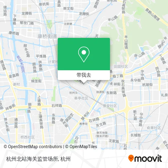 杭州北站海关监管场所地图