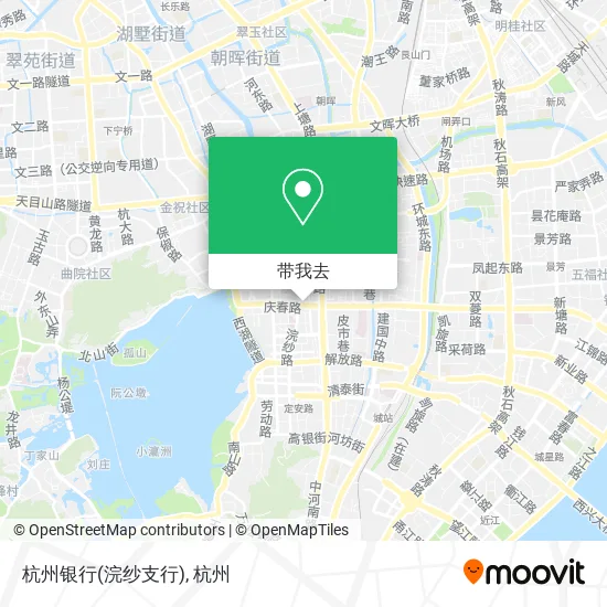 杭州银行(浣纱支行)地图
