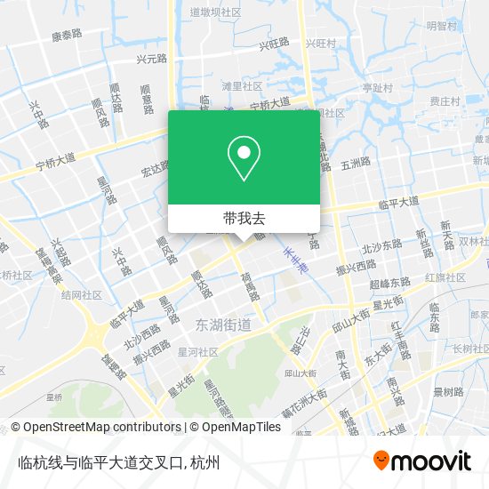 临杭线与临平大道交叉口地图