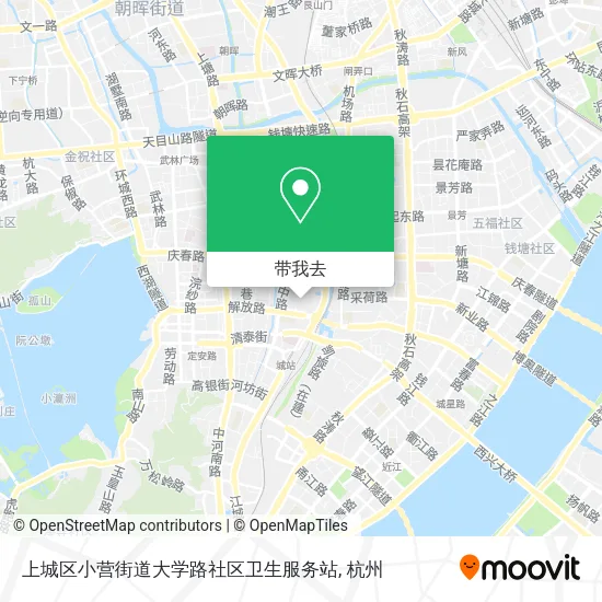 上城区小营街道大学路社区卫生服务站地图
