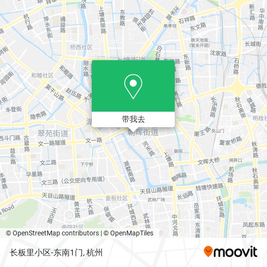 长板里小区-东南1门地图