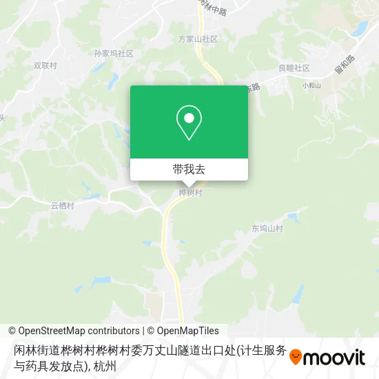闲林街道桦树村桦树村委万丈山隧道出口处(计生服务与药具发放点)地图
