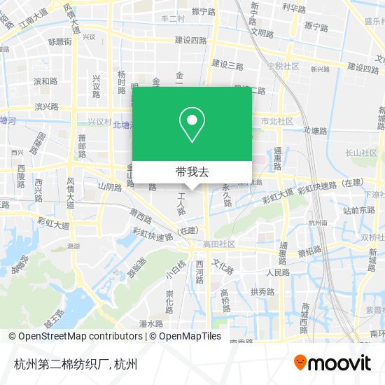 杭州第二棉纺织厂地图