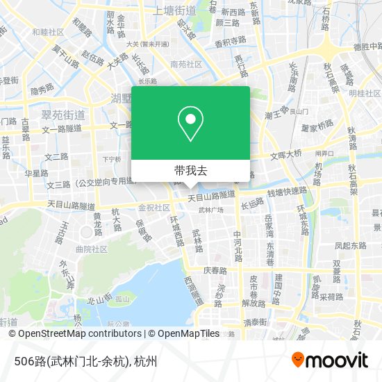 506路(武林门北-余杭)地图