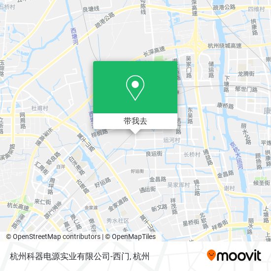 杭州科器电源实业有限公司-西门地图