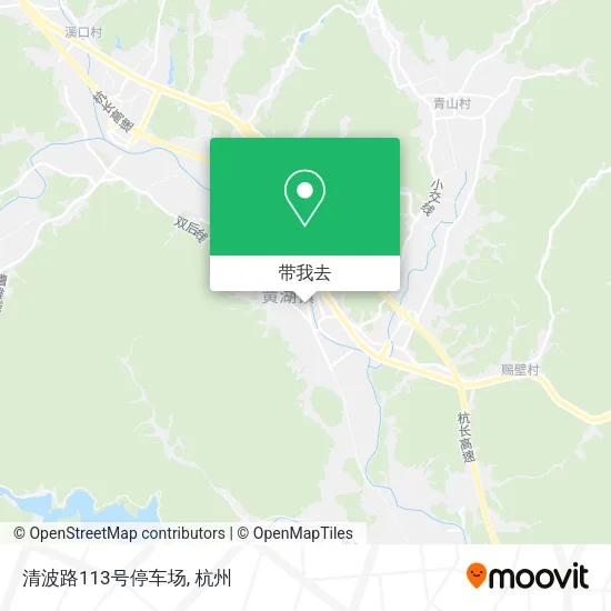 清波路113号停车场地图