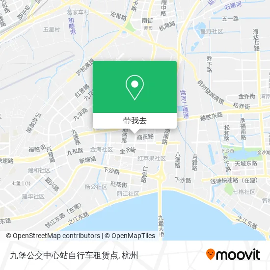 九堡公交中心站自行车租赁点地图