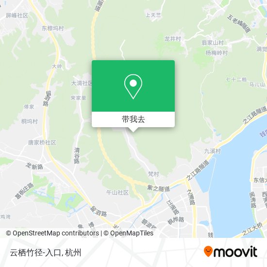 云栖竹径-入口地图