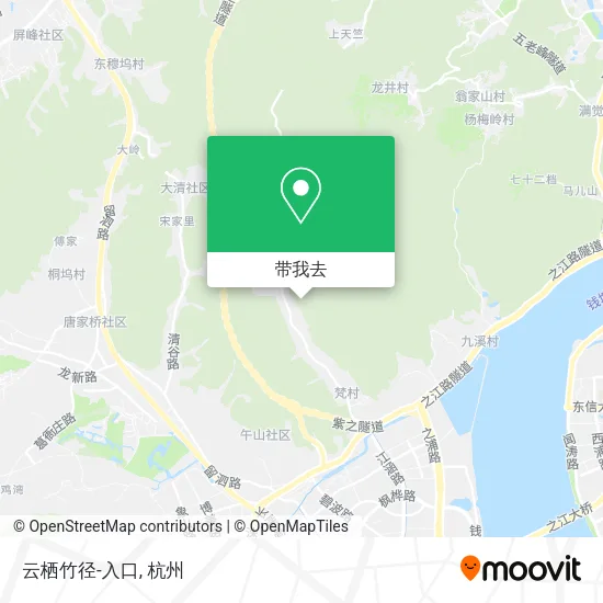 云栖竹径-入口地图