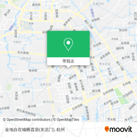 金地自在城栖霞居(东北门)地图