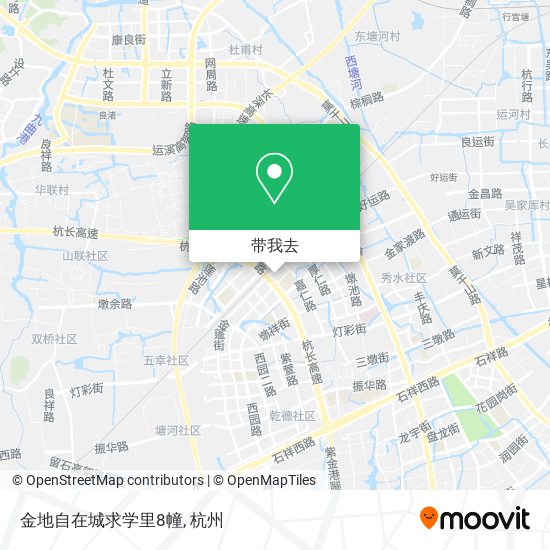 金地自在城求学里8幢地图