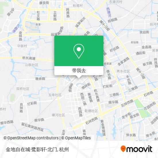 金地自在城·鹭影轩-北门地图